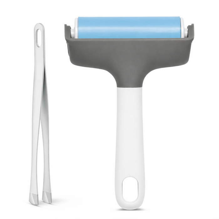 Nicapa - Rubber Brayer Roller & Tweezer Mat Remover Set - Silhouette/Cricut/Brother