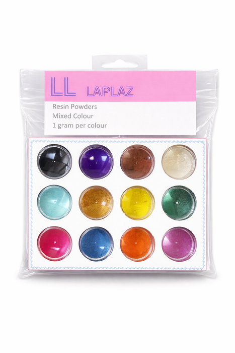 Doodles - Laplaz Mica Resin Powders Assorted 1g, 12pcs