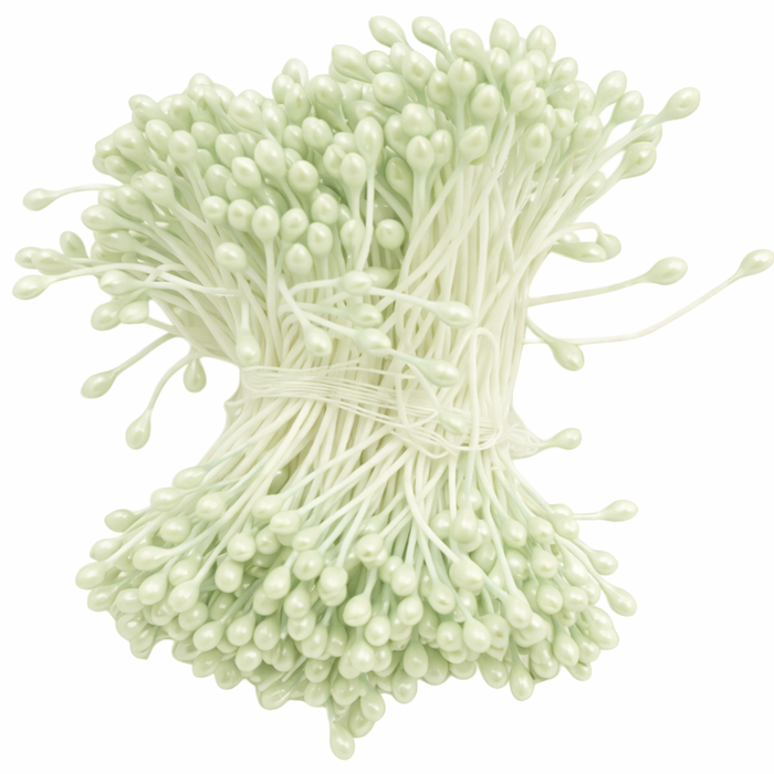 Doodles - Laplaz Flower Stamens Double Headed - Lime Green 50pcs