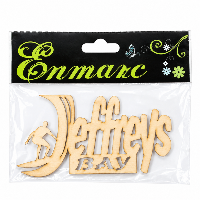 Doodles- Enmarc - Going Places - Jeffreys Bay Chipboard