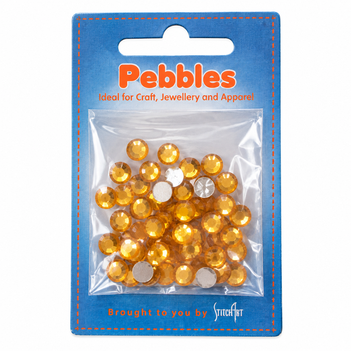 Balt - Loose Flatback Craft Rhinestones, 5mm, Pale Gold, 45 Pack