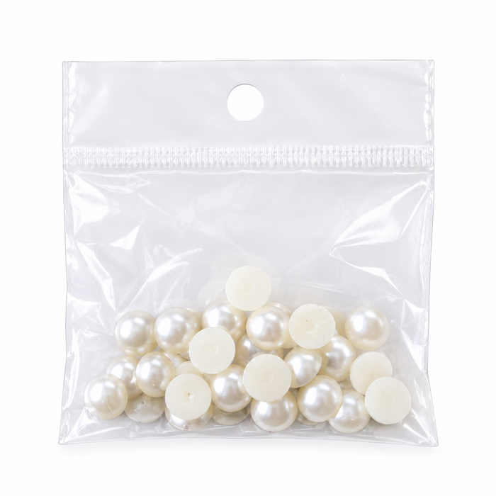 Doodles - Doodles - Flat Back Acrylic Pearls - 5mm - White
