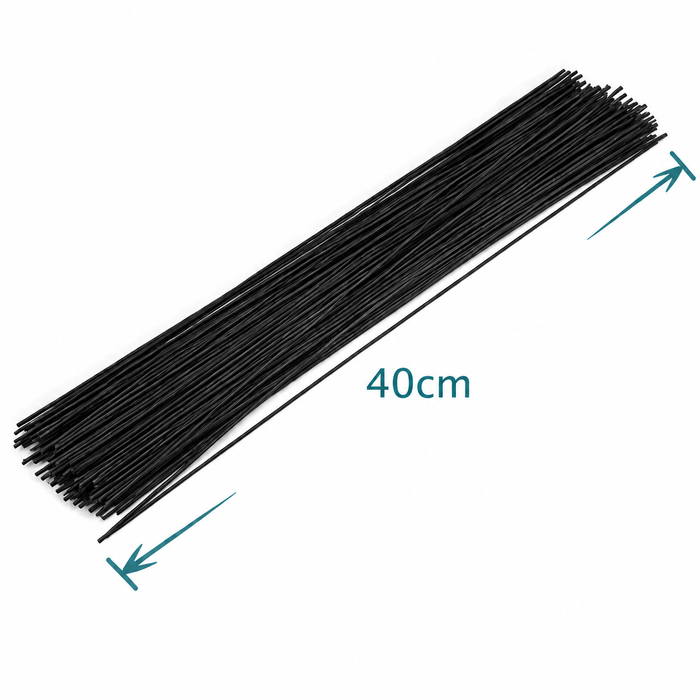 Doodles - Laplaz Florist Wire - Black 40cm/20pcs