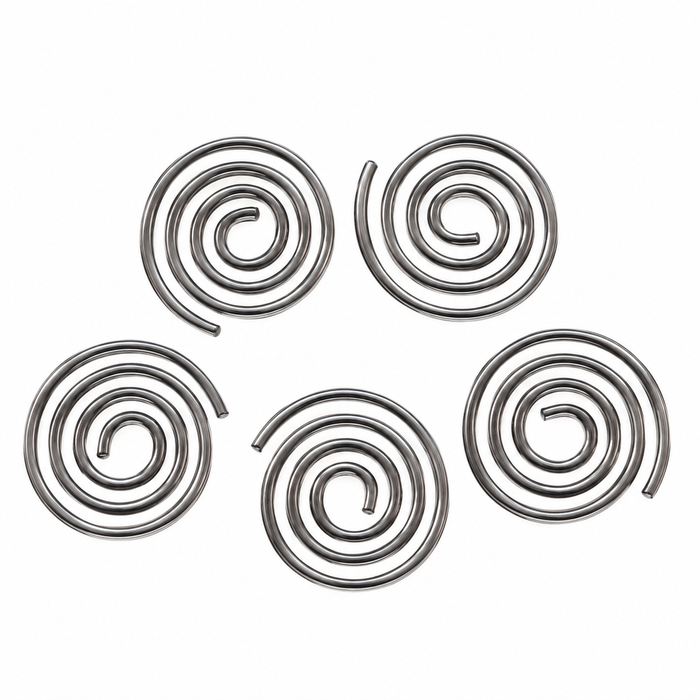 Doodles - Metal Swirl Deco, Black – 5 Pieces