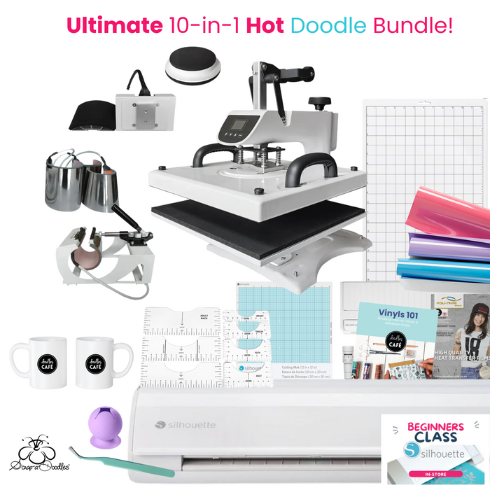 Silhouette Cameo 5 and 10-in-1 Heat Press - Ultimate Hot Doodle Bundle!