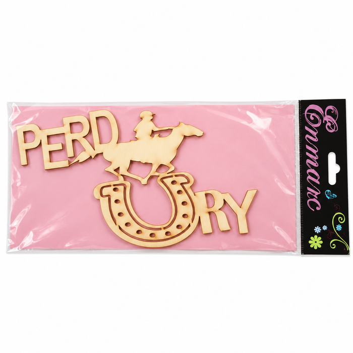 Doodles - Enmarc - “PERDURY” Horse & Rider Chipboard Embellishment