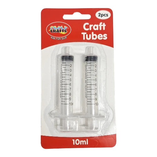 Crazy Crafts - Craft Syringe Tubes 10ml 2pcs