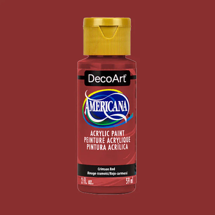 DecoArt - Americana Acrylic Paint 2oz - Crimson Red