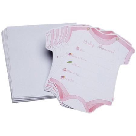 Wilton - Baby Shower Invitation Kit - Girl Onesie