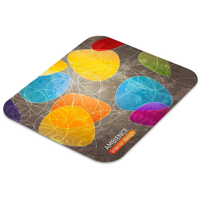 Doodles - Glide Sublimation Mouse Pad - Solid white