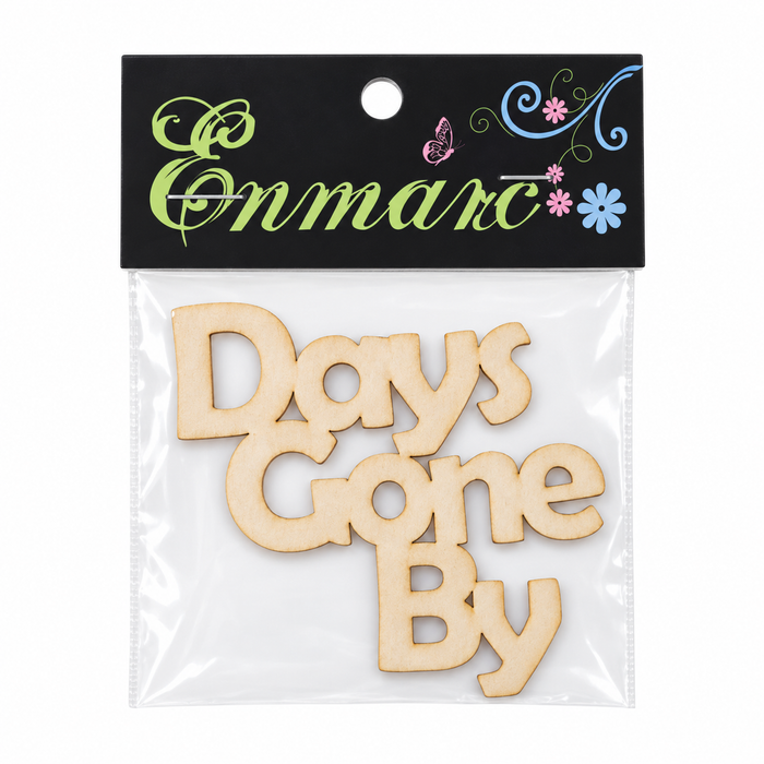 Doodles - Enmarc - "Days Gone By" Chipboard Embellishment