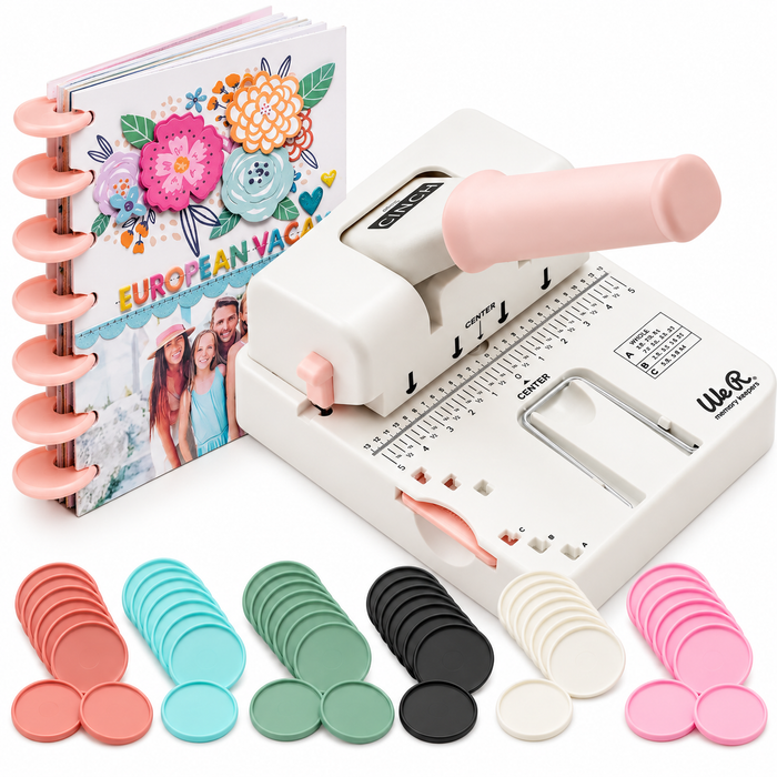 We R Memory Keepers - Disc Cinch Book Binding Tool Plus 54 extra Discs