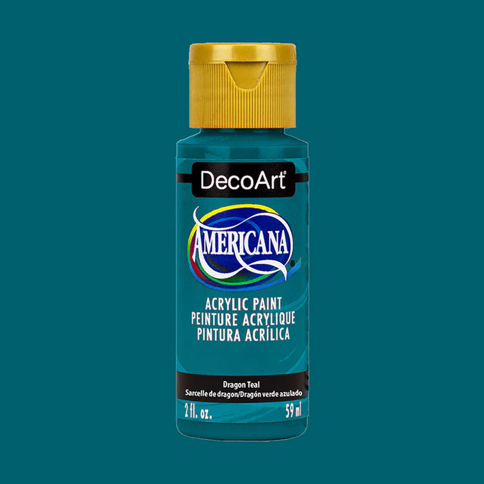 DecoArt - Americana Acrylic Paint 2oz - Dragon Teal