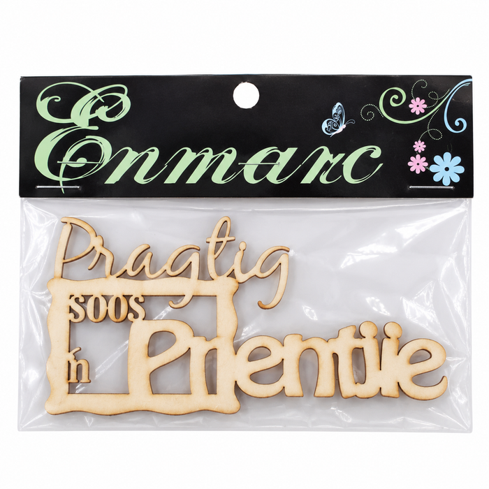 Doodles - Enmarc - "Pragtig soos ’n Prentjie" Chipboard Embellishment