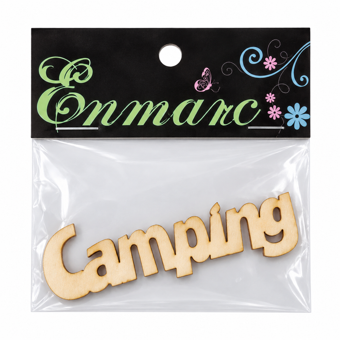 Doodles - Enmarc - "Camping" Chipboard Embellishment