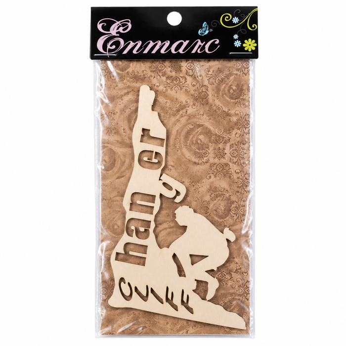 Doodles - Enmarc - "Cliff Hanger" Chipboard Embellishment
