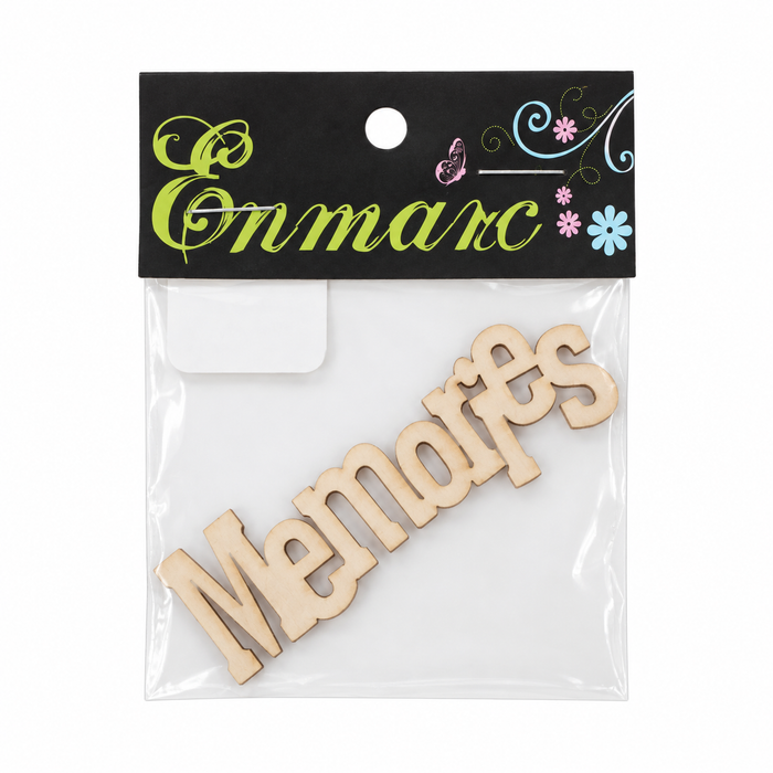 Doodles - Enmarc - "Memories" Chipboard Embellishment