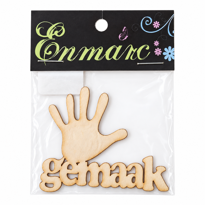 Doodles - Enmarc - "Gemaak" Chipboard Embellishment