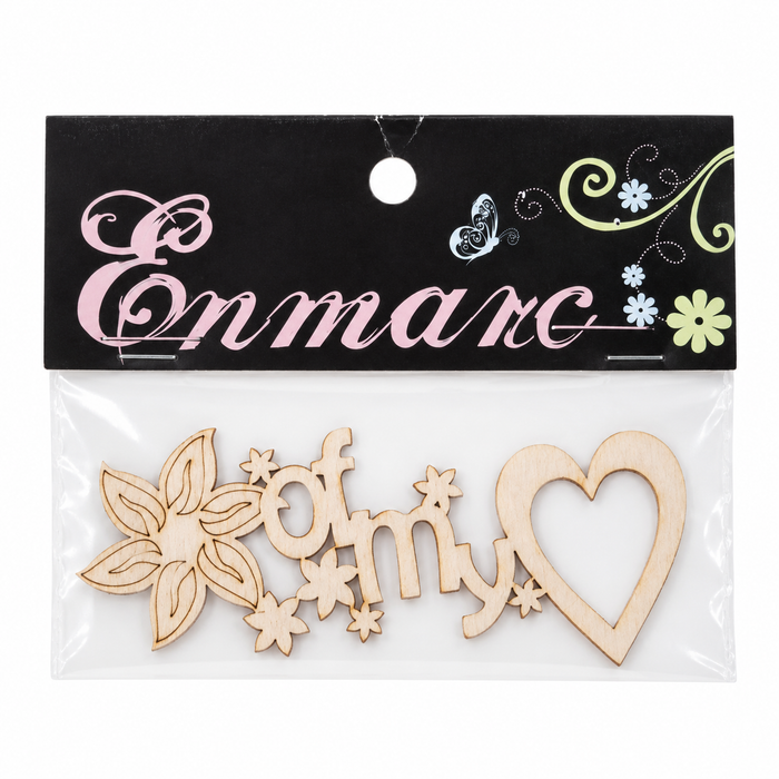 Doodles - Enmarc - "Of My Heart" Chipboard Embellishment