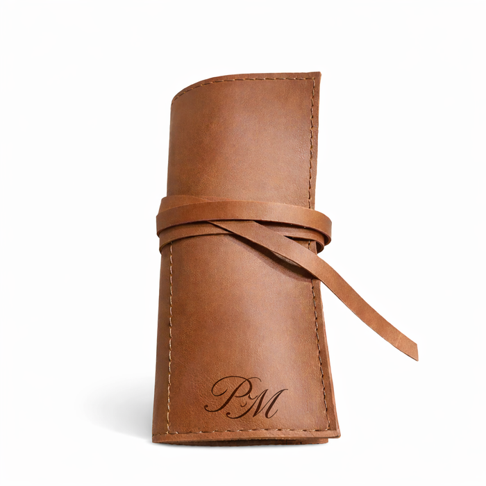 Doodles Genuine Leather - Roll Up Bag - Medium - Blank or Personalizable