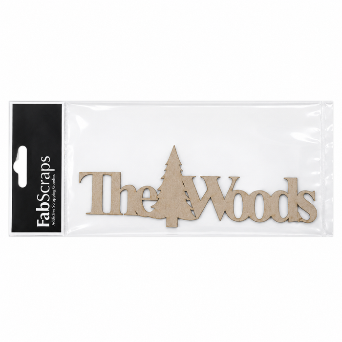 Doodles - FabScraps - "The Woods" Chipboard Embellishment