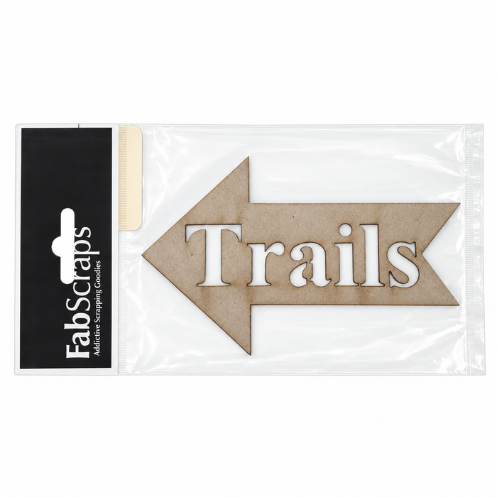 Doodles - FabScraps - “Trails" Chipboard Embellishment