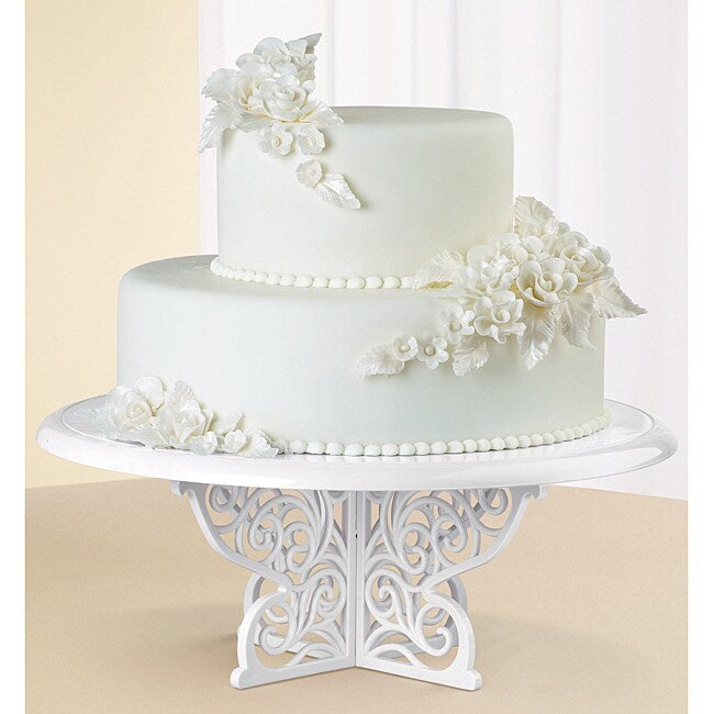 Wilton - Fancy Scrolls Cake Stand - White
