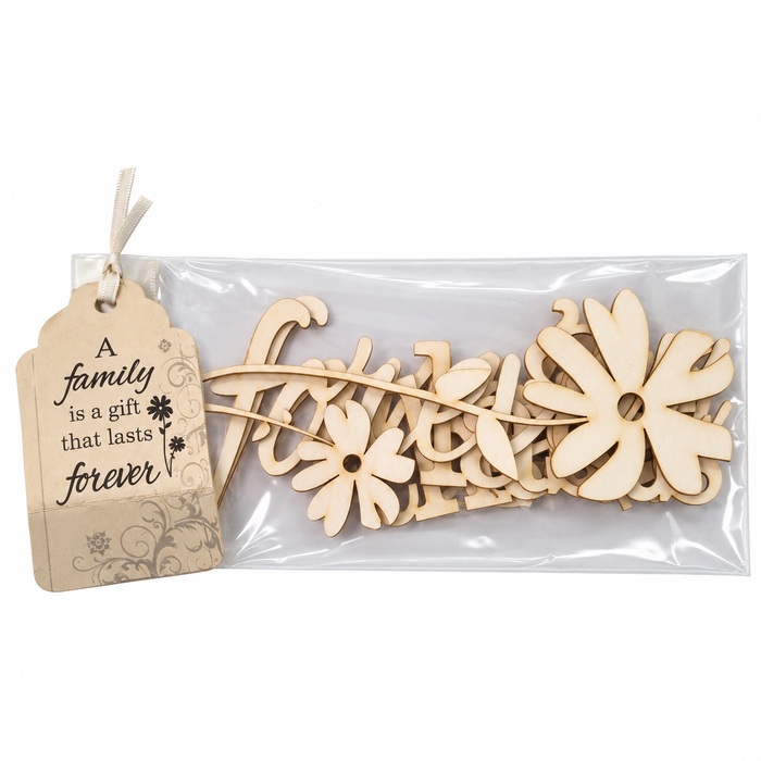 Doodles - A Family Is a Gift That Lasts Forever – Chipboard Embellishment Set