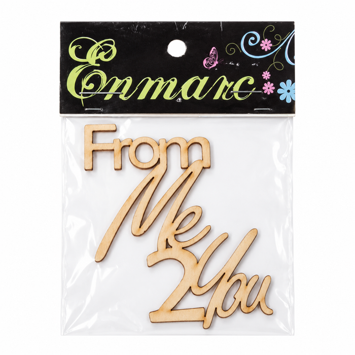 Doodles - Enmarc - "From Me 2 You" Chipboard Embellishment