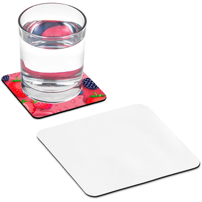 Doodles - Cancun Sublimation Coaster - White - 2pk