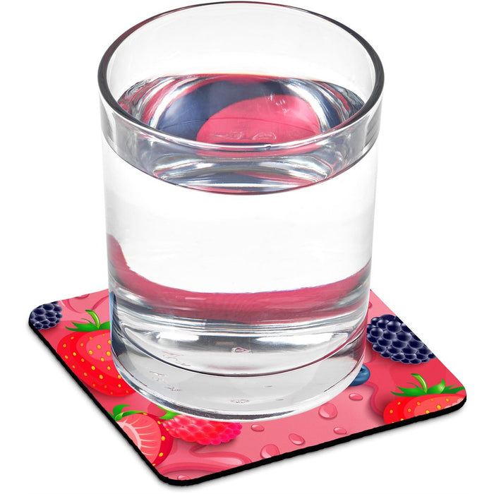 Doodles - Cancun Sublimation Coaster - White - 2pk