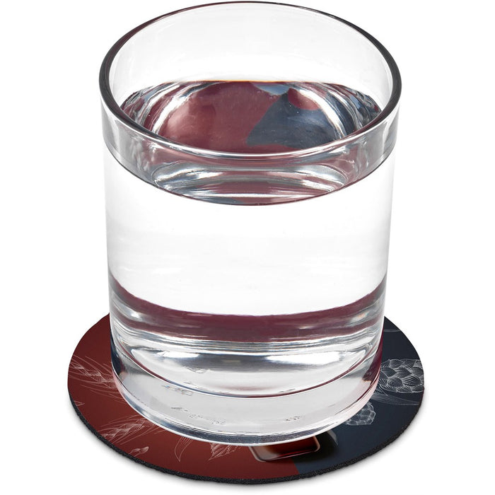 Doodles - Polmos Sublimation Coaster - Solid White - 2pk