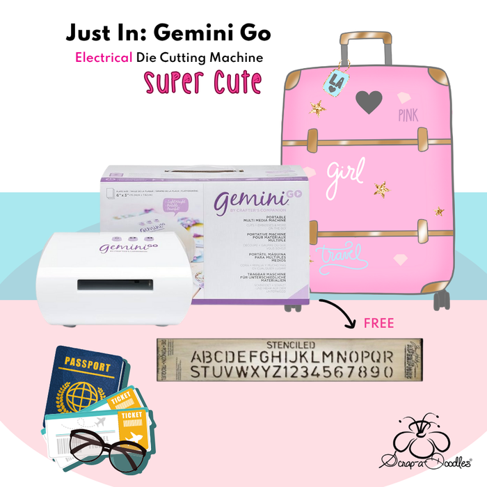 Crafter's Companion - Mini Gemini Go - Standard Travel Bundle (Global Version) + Bonus Items