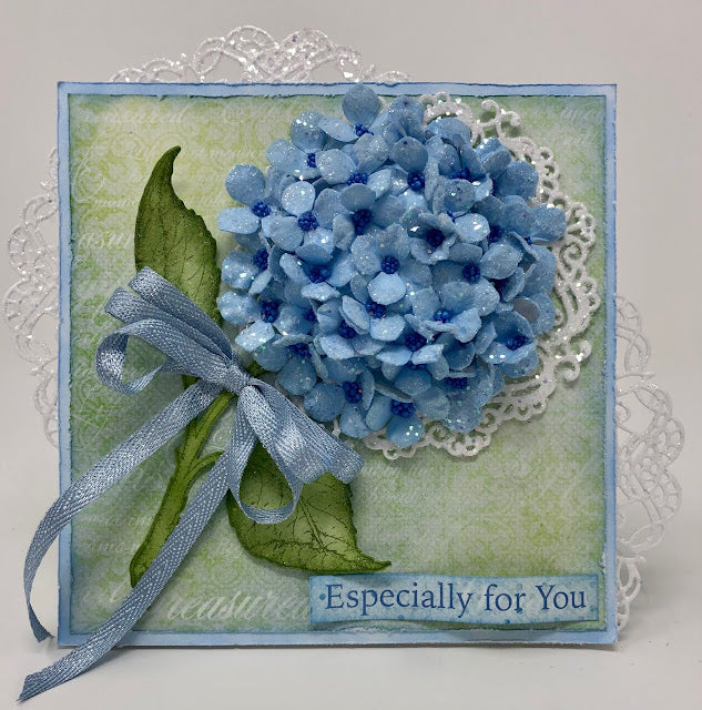 Heartfelt Creations Cling Rubber Stamp Set - Cottage Garden Hydrangea