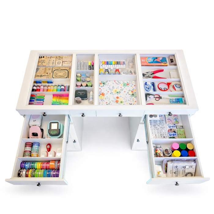 Doodles - Not Too Shabby - Crafter's Desk, See Through Top