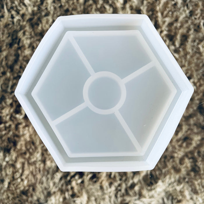 Doodles - Laplaz Silicone Mold - Coaster Hexagonal