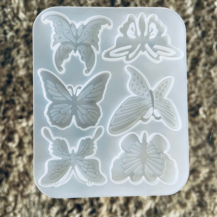 Doodles - Laplaz Silicone Mold - Medium Butterflies