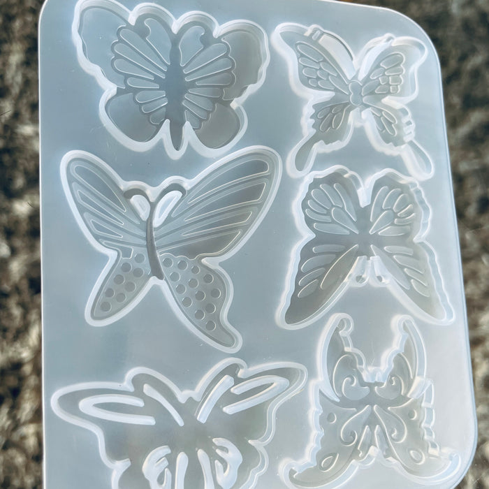 Doodles - Laplaz Silicone Mold - Medium Butterflies
