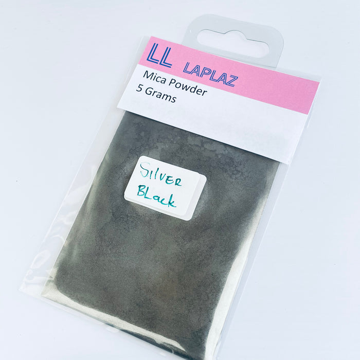 Doodles - Laplaz Mica Powder - Silver Black 5g