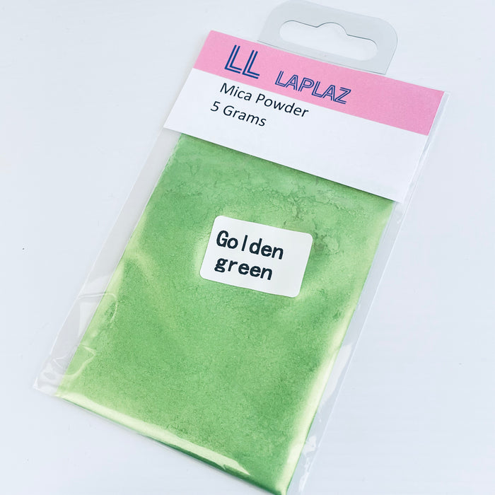 Doodles - Laplaz Mica Powder - Golden Green 5g