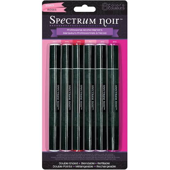 Crafter's Companion - Spectrum Noir - Colouring System Alcohol Markers -  Pinks Roses