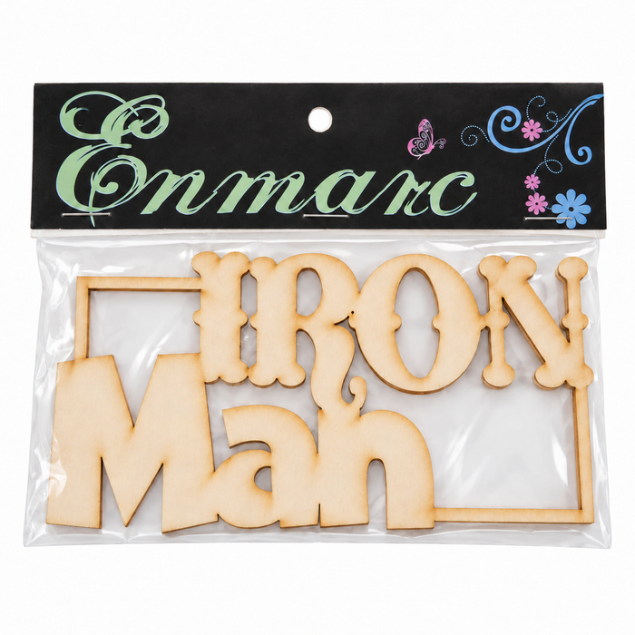 Doodles - Enmarc - "Iron Man" Chipboard Embellishment
