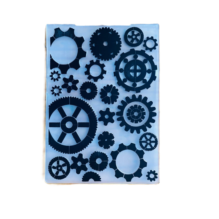 Kamei - 4"x6" Embossing Folder - Gears