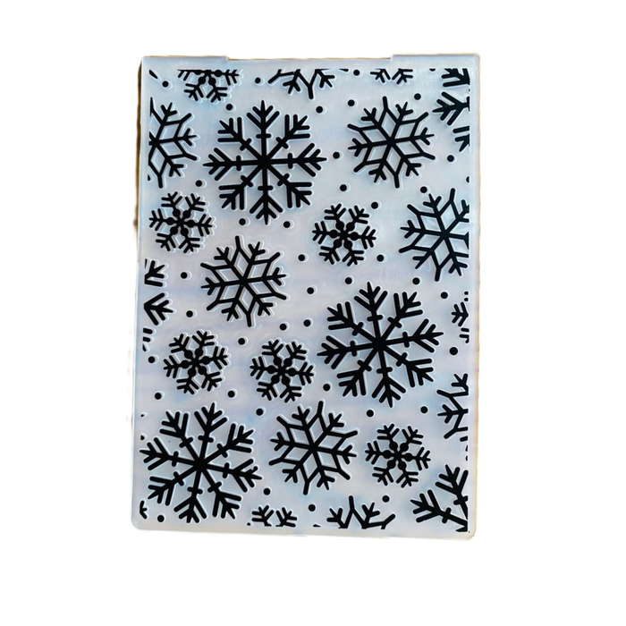 Kamei - 4"x6" Embossing Folder - Snow