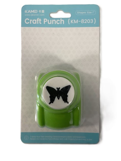 Kamei - Craft Punch Assorted Button Butterfly 25mm - Cuty