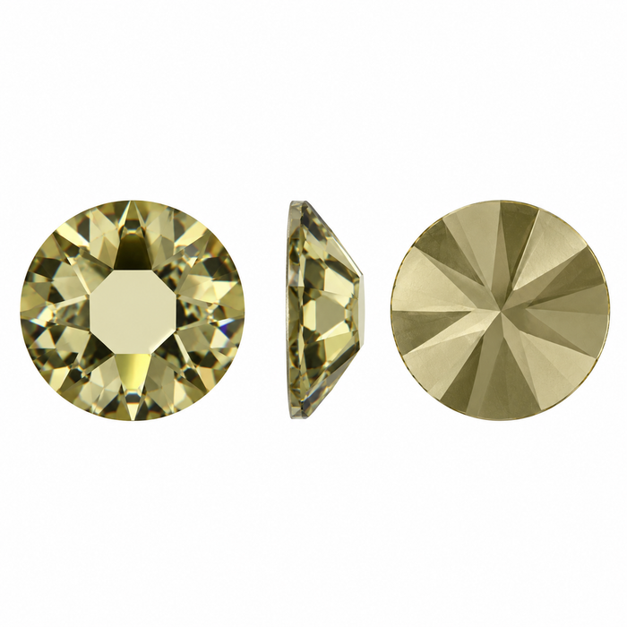 Swarovski - 2058 Xilion Rose Shape Flat Back (No Hotfix) - Khaki 100 PC-SS16 (3.8mm - 4mm)