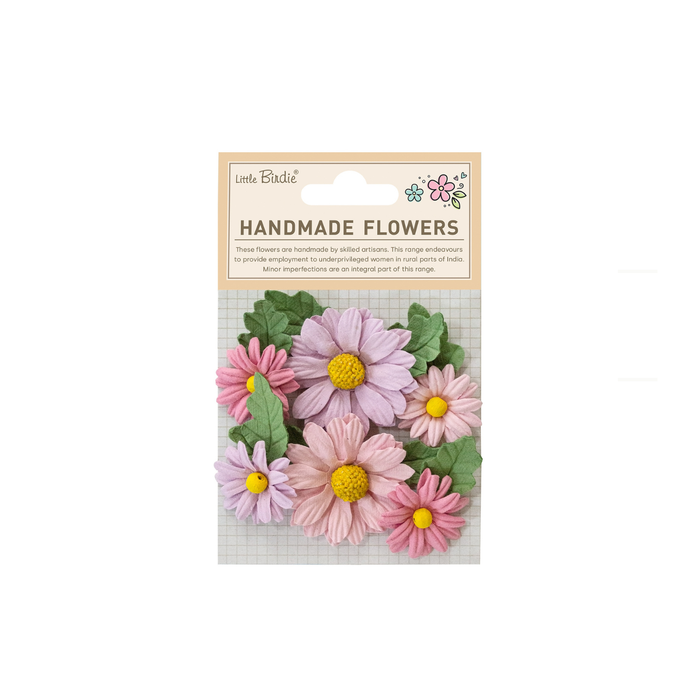 Little Birdie - Handmade Flowers Anya - Lavender Vibes 6pcs