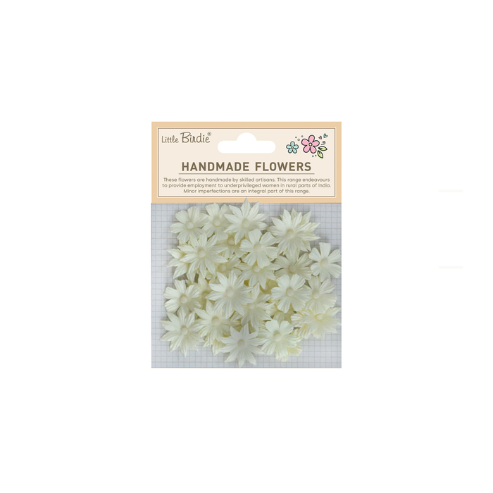 Little Birdie - Handmade Flowers Valerie - Ivory Pearl 32pcs
