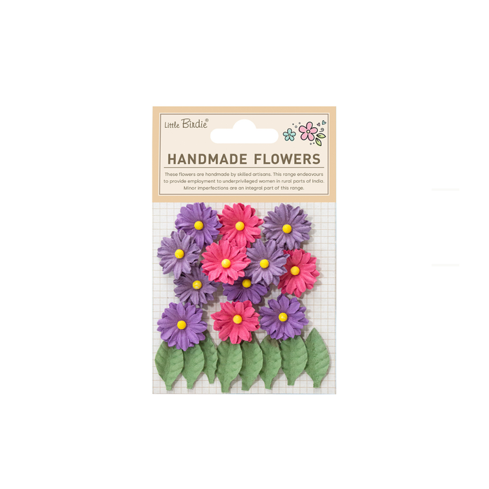 Little Birdie - Handmade Flowers Cyra - Magenta Orchid 20pcs