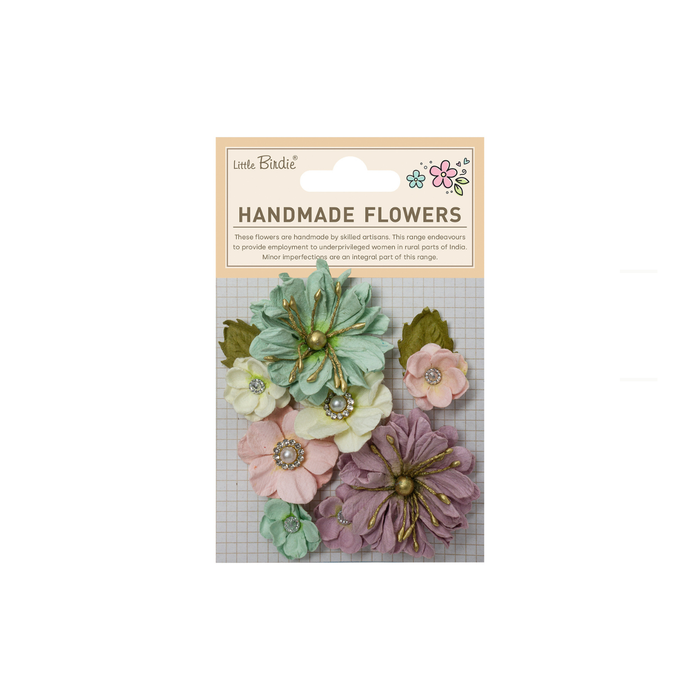 Little Birdie - Handmade Flowers Liora - Fairy Garden 6pcs